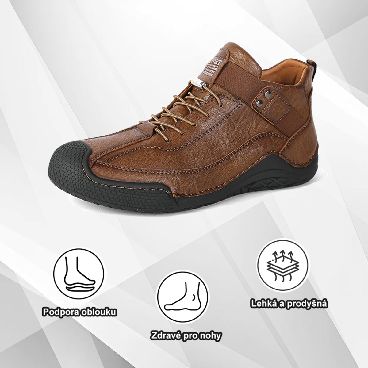🔥50% sleva dnes – Získejte ji hned teď! | Prémiová módní kožená obuv | Ergonomický design | Ortopedická a proti bolesti