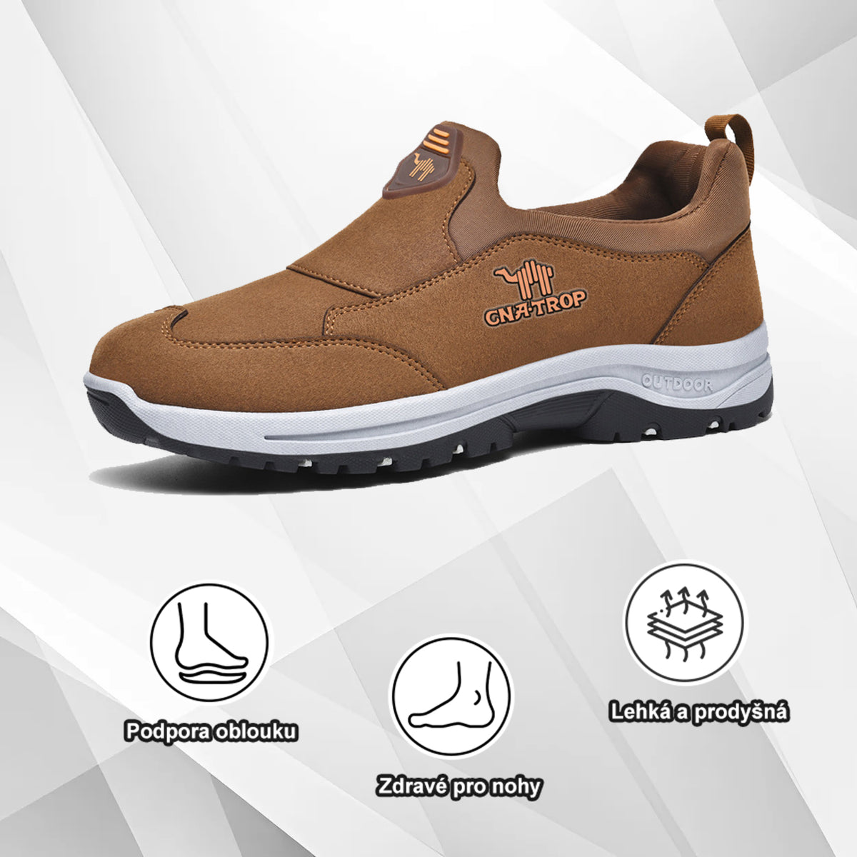 (🔥Dnes sleva 50 % – vezměte si to!) Prémiová stylová ortopedická obuv 👞 – Ergonomický design pro úlevu od bolesti