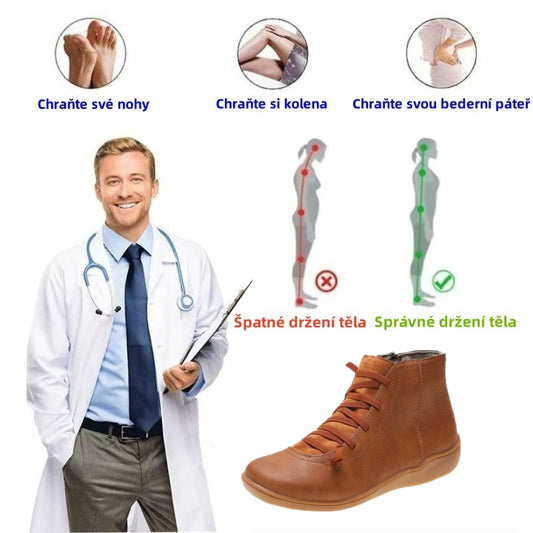 🔥Dnes za poloviční cenu - nenechte si to ujít| Ergonomicky navržená ortopedická obuv - design podpory klenby 👞Snadno se zbavte bolesti nohou