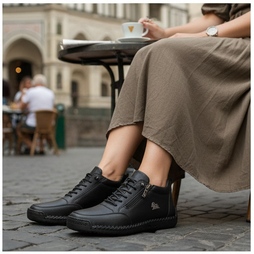 (🔥 50% sleva – Nenechte si ji ujít!) Vybraná obuv z telecí kůže – ortopedické boty – 👞 – odolné, protiskluzové a nepromokavé (podpora klenby, úleva od bolesti, unisex)