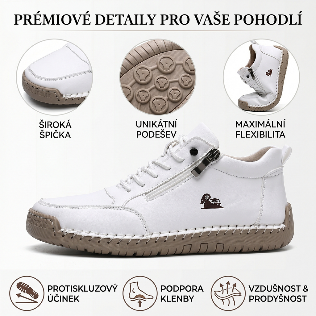 (🔥 50% sleva – Nenechte si ji ujít!) Vybraná obuv z telecí kůže – ortopedické boty – 👞 – odolné, protiskluzové a nepromokavé (podpora klenby, úleva od bolesti, unisex)
