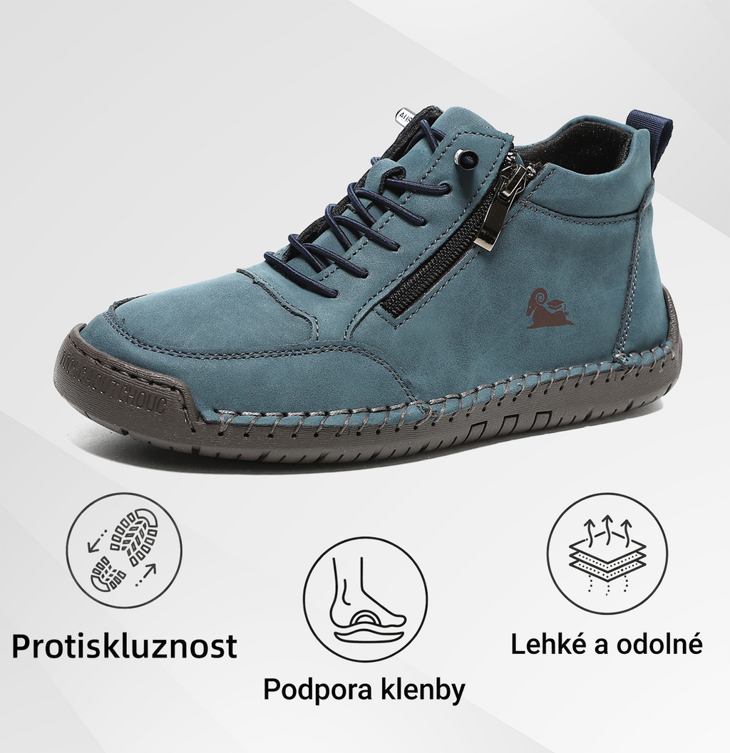 (🔥 50% sleva – Nenechte si ji ujít!) Vybraná obuv z telecí kůže – ortopedické boty – 👞 – odolné, protiskluzové a nepromokavé (podpora klenby, úleva od bolesti, unisex)