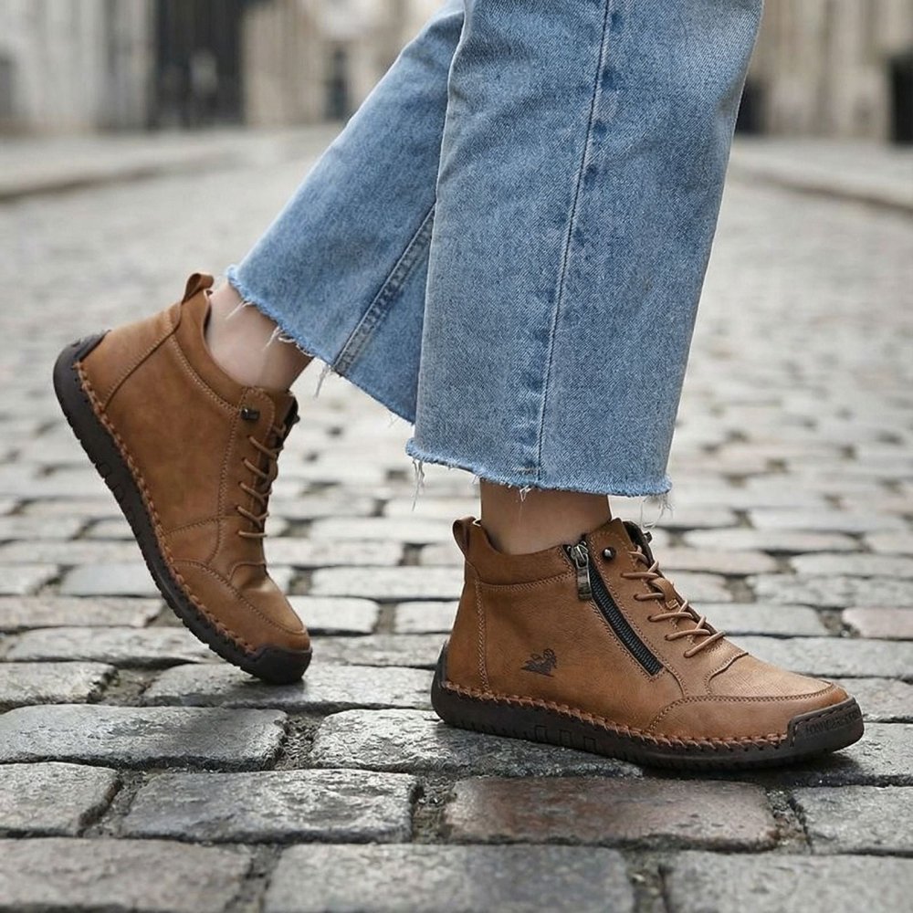 (🔥 50% sleva – Nenechte si ji ujít!) Vybraná obuv z telecí kůže – ortopedické boty – 👞 – odolné, protiskluzové a nepromokavé (podpora klenby, úleva od bolesti, unisex)