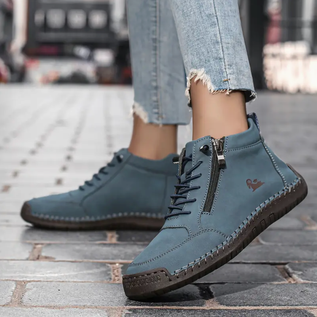 (🔥 50% sleva – Nenechte si ji ujít!) Vybraná obuv z telecí kůže – ortopedické boty – 👞 – odolné, protiskluzové a nepromokavé (podpora klenby, úleva od bolesti, unisex)