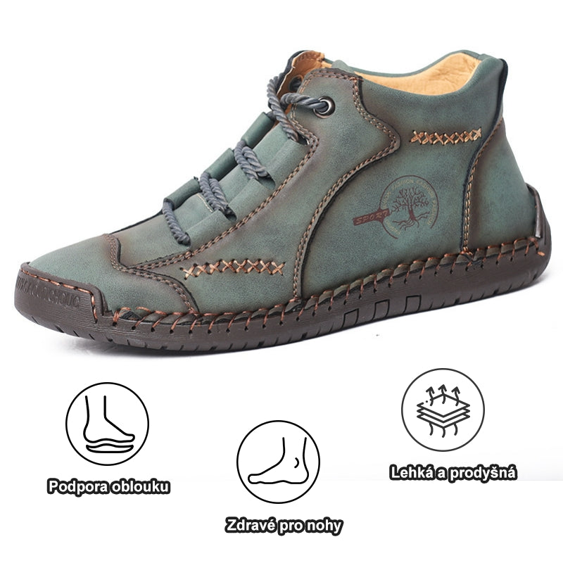 🔥dnes sleva 50 % - nenechte si ji ujít ⏰-SLANCKS® Měkké a pohodlné italské ručně vyráběné kožené boty - Ergonomický design