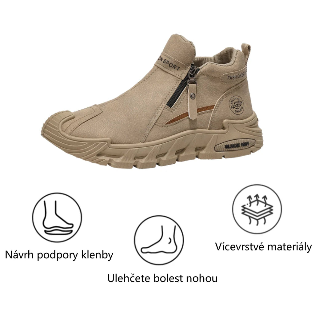 🐂 Pánské boty z telecí kůže, vyrobené v Austrálii 👞 Ručně šité, snadné nazouvání a zouvání ✅ Podpora klenby, voděodolné a protiskluzové: pro pohodlnou chůzi