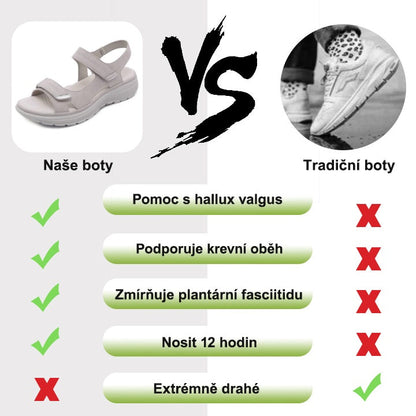 🎁Dnes za poloviční cenu - nenechte si to ujít| Ergonomicky tvarované ortopedické sandály - bezbolestná chůze👞Zajišťují pohodlnější chůzi