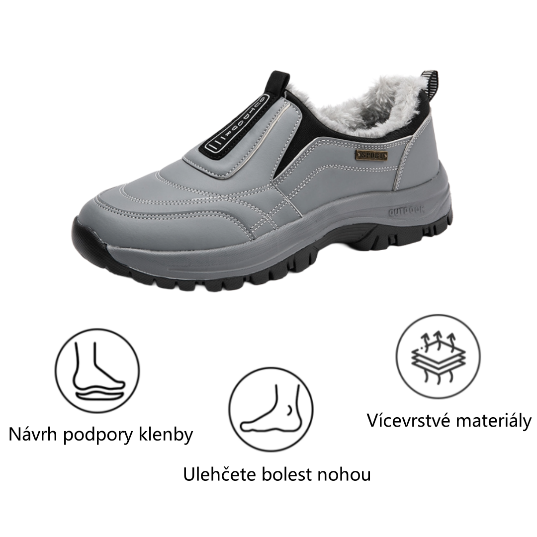 Slancks® | Ergonomicky tvarovaná ortopedická obuv | Plyšová podšívka pro úlevu od bolesti nohou, zad a kloubů | Unisex