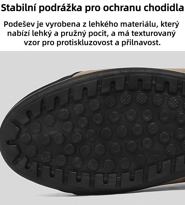 [Dnes sleva 50 % – brzy končí] Ergonomicky tvarovaná ortopedická obuv – prémiová kůže + ručně šitá – nutnost pro muže 👞