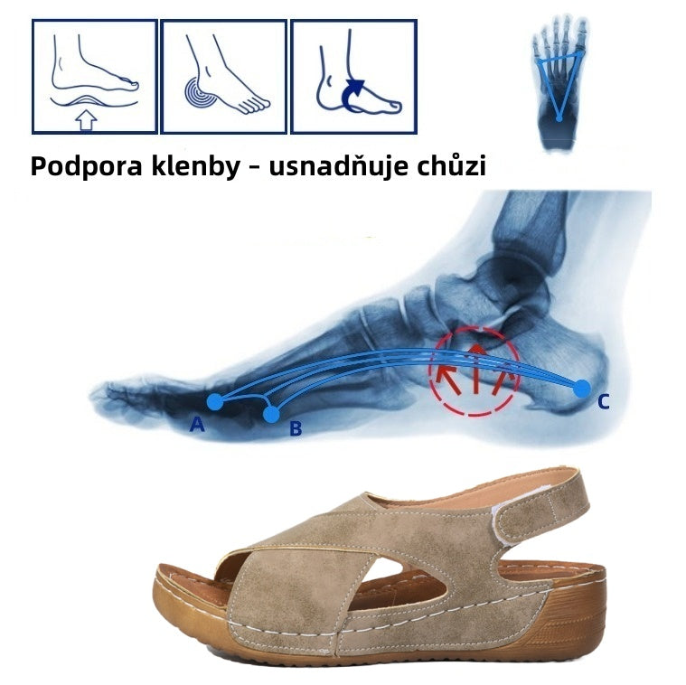 Dnes za poloviční cenu | Ergonomické ortotické sandály | Bezbolestná chůze | Pohodlnější chůze