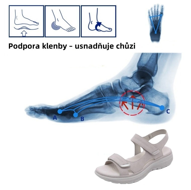 🎁Dnes za poloviční cenu - nenechte si to ujít| Ergonomicky tvarované ortopedické sandály - bezbolestná chůze👞Zajišťují pohodlnější chůzi