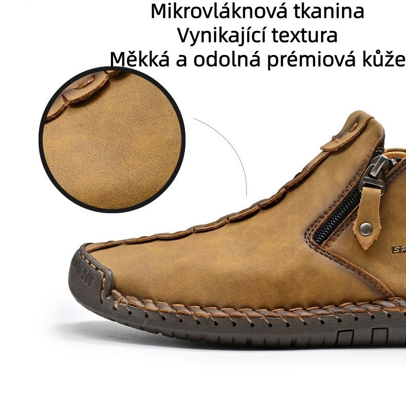 ⏰Novinky se slevou 50 % | Volnočasová obuv SLANCKS® | Prémiová kůže, pohodlná a protiskluzová, s oporou klenby ✅ Ulevuje od bolesti nohou!