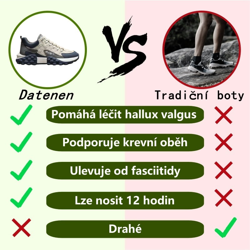 Ortopedická obuv Slancks® | Ergonomicky tvarovaná, měkká a pohodlná, zmírňuje únavu nohou po dlouhém dni.