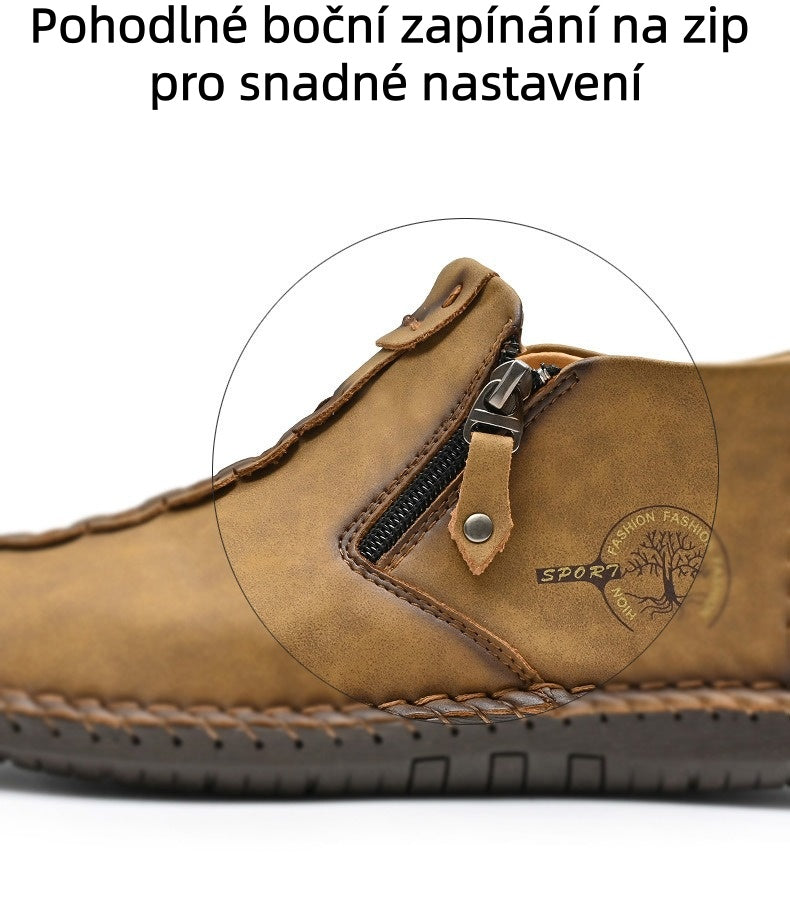 ⏰Novinky se slevou 50 % | Volnočasová obuv SLANCKS® | Prémiová kůže, pohodlná a protiskluzová, s oporou klenby ✅ Ulevuje od bolesti nohou!