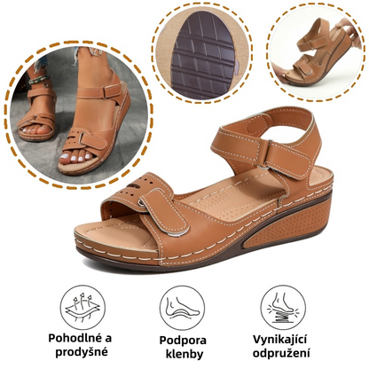 (🔥Letní speciál 50% sleva) Klasické letní dámské ortopedické sandály, které kombinují oporu a prodyšnost✅ Jsou chladivé a pohodlné na nošení ~ Chůze je snazší a pohodlnější.