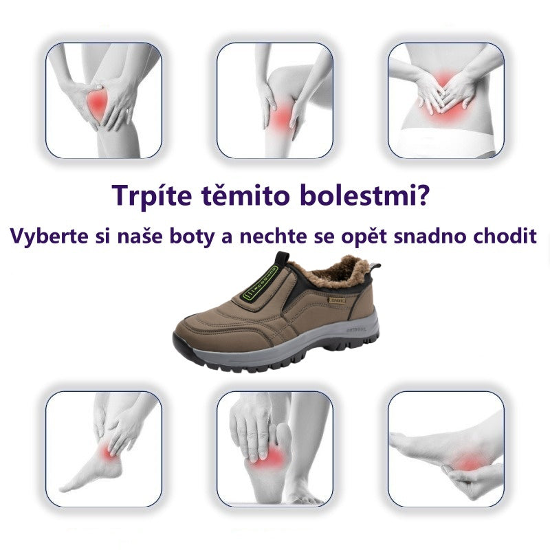 Slancks® | Ergonomicky tvarovaná ortopedická obuv | Plyšová podšívka pro úlevu od bolesti nohou, zad a kloubů | Unisex