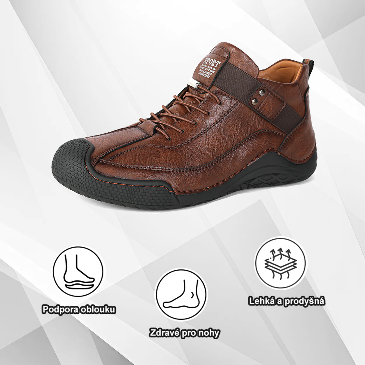 🔥50% sleva dnes – Získejte ji hned teď! | Prémiová módní kožená obuv | Ergonomický design | Ortopedická a proti bolesti