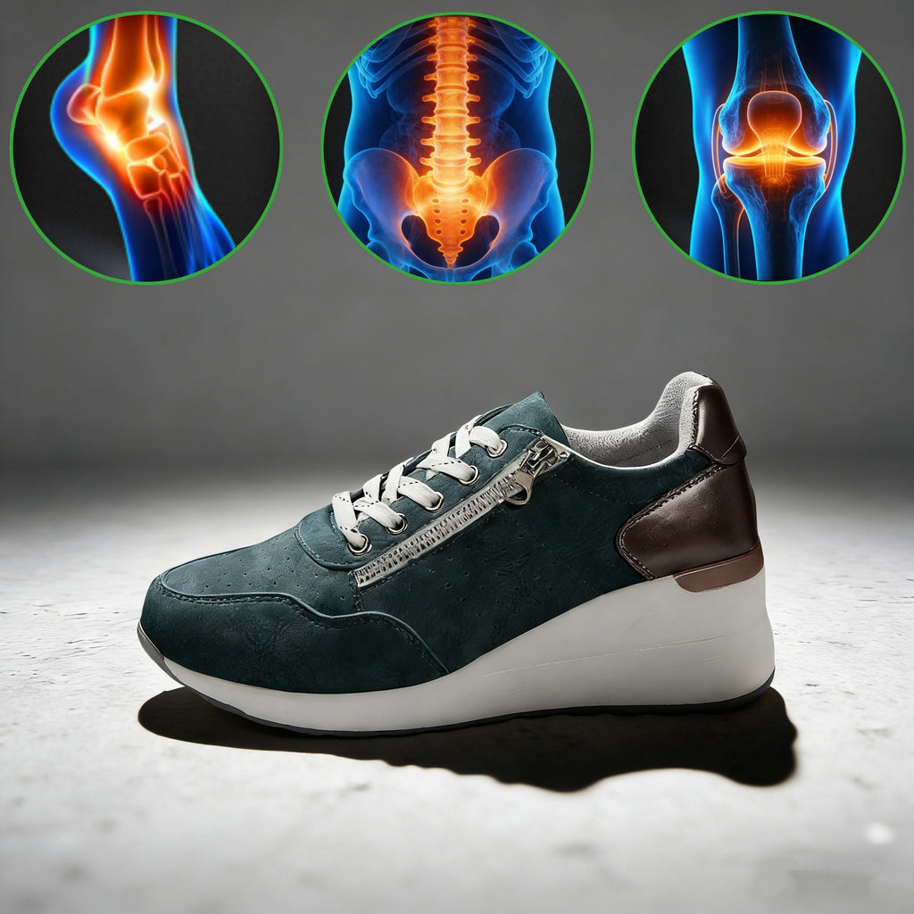 Dámská volnočasová obuv Slancks® | Pohodlné tenisky – Ergonomicky tvarovaná lékařská ortopedická obuv s oporou klenby pro účinnou úlevu od bolesti nohou.