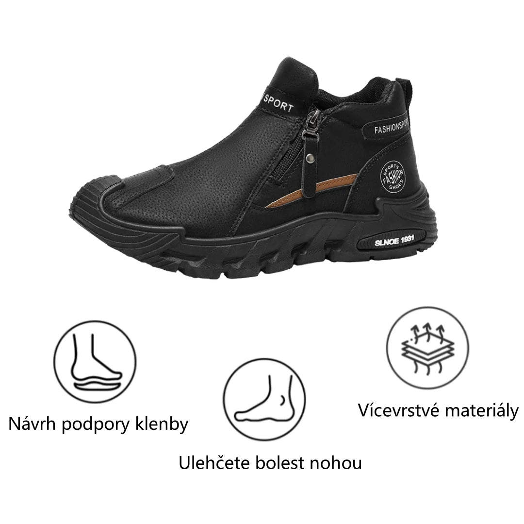 🐂 Pánské boty z telecí kůže, vyrobené v Austrálii 👞 Ručně šité, snadné nazouvání a zouvání ✅ Podpora klenby, voděodolné a protiskluzové: pro pohodlnou chůzi