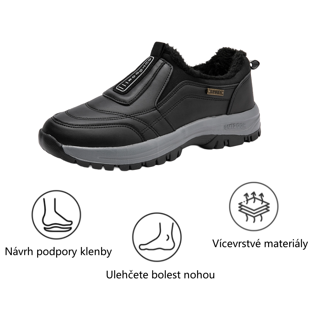 Slancks® | Ergonomicky tvarovaná ortopedická obuv | Plyšová podšívka pro úlevu od bolesti nohou, zad a kloubů | Unisex