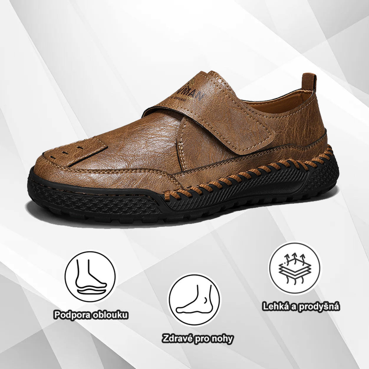 (🔥Dnes sleva 50 % – vezměte si to!) Prémiová stylová ortopedická obuv 👞 – Ergonomický design pro úlevu od bolesti