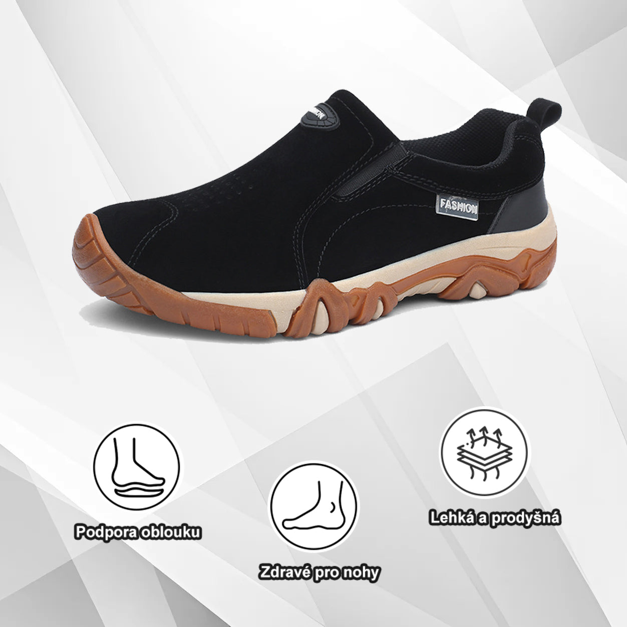 🔥Dnes sleva 50 % – vezměte si to| Prémiová stylová ortopedická obuv 👞 – Ergonomický design pro úlevu od bolesti