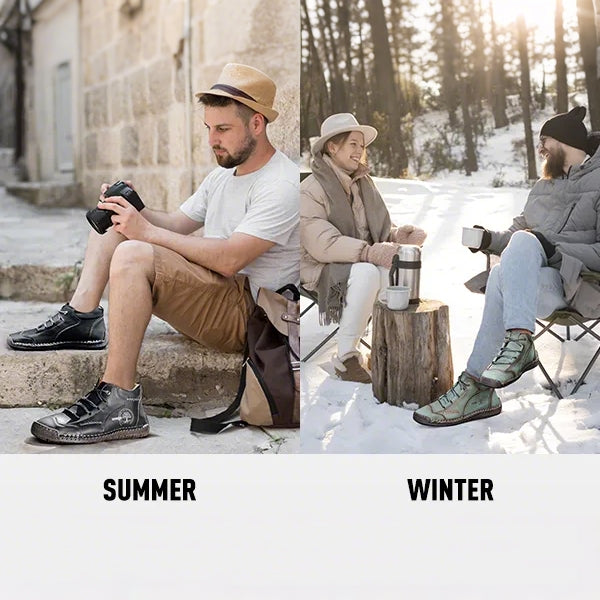 🔥dnes sleva 50 % - nenechte si ji ujít ⏰-SLANCKS® Měkké a pohodlné italské ručně vyráběné kožené boty - Ergonomický design