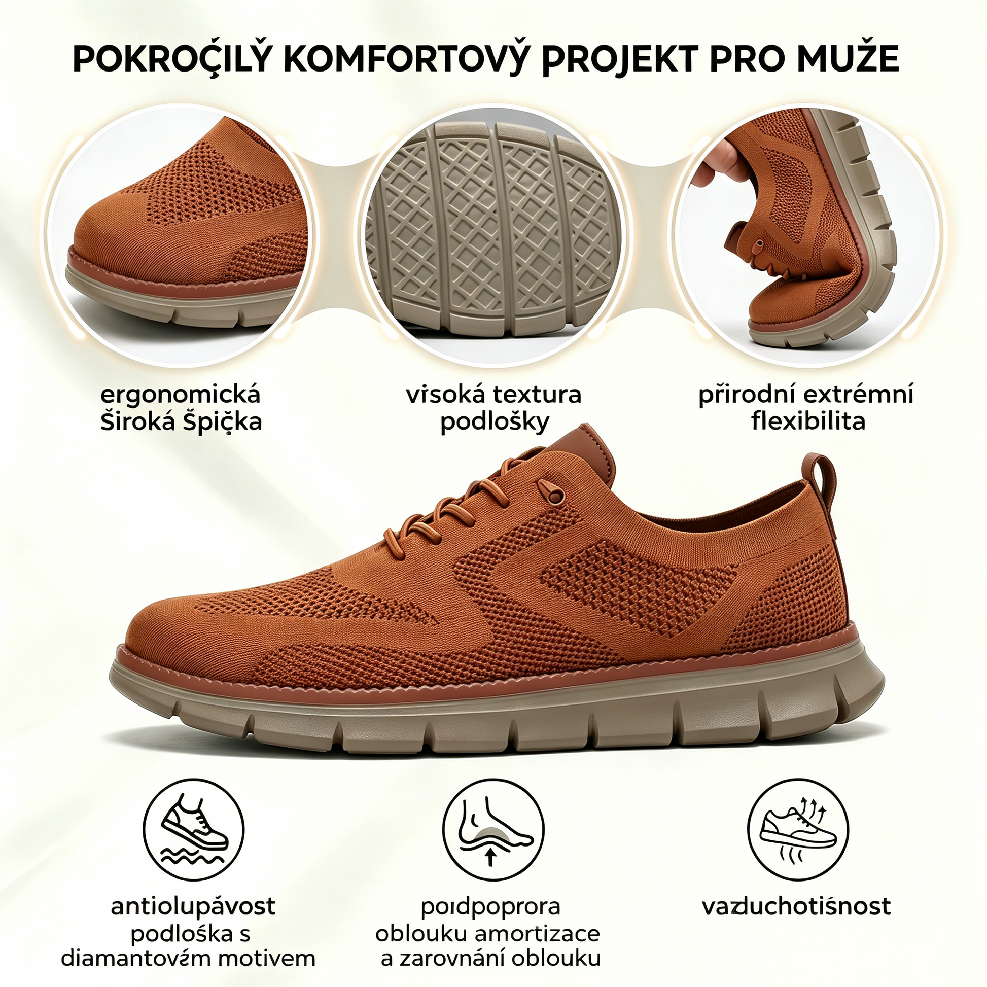 🔥 Dnešní speciální nabídka: sleva 50 %! ⏰ Prodyšné a protiskluzové mokasíny! S oporou klenby a polstrovanou mezipodešví se rozlučte s bolestí nohou.
