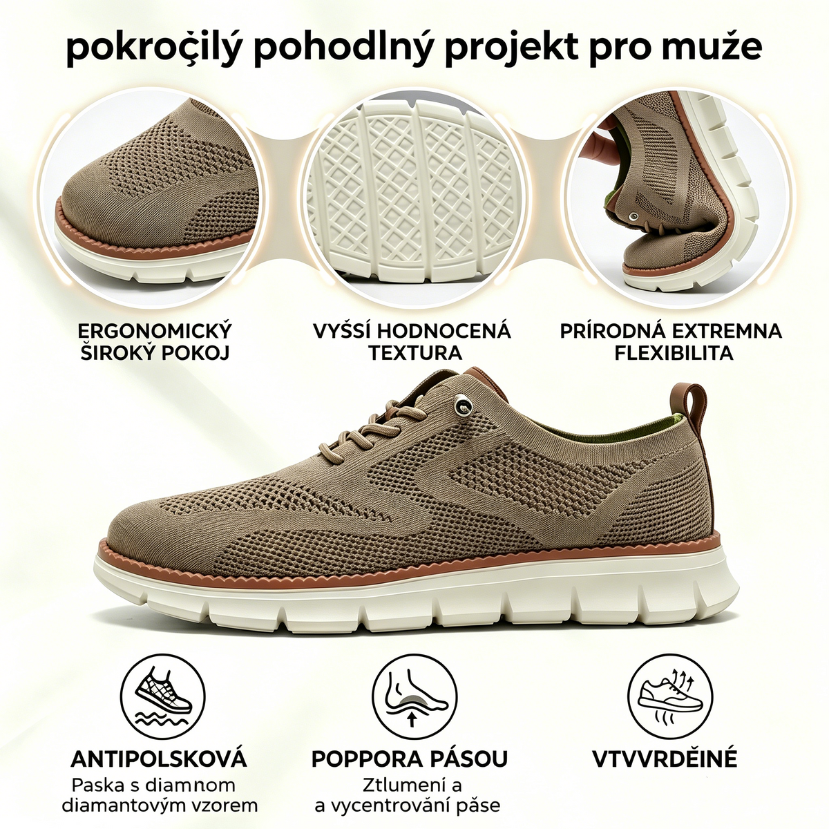 🔥 Dnešní speciální nabídka: sleva 50 %! ⏰ Prodyšné a protiskluzové mokasíny! S oporou klenby a polstrovanou mezipodešví se rozlučte s bolestí nohou.