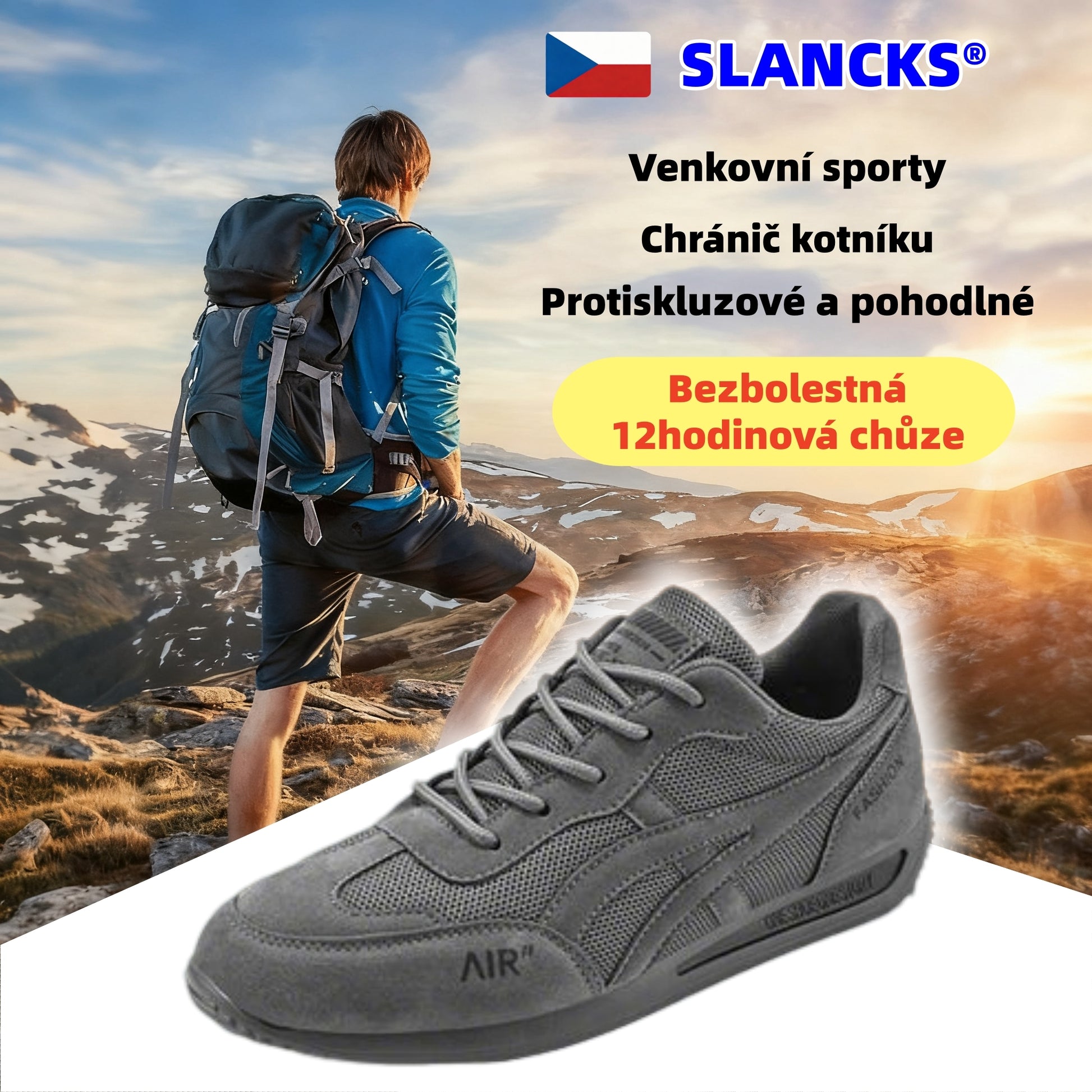 SLANCKS® | Nový produkt na trhu, poloviční cena po omezenou dobu. Ergonomický design, vynikající odpružení a korekce chůze