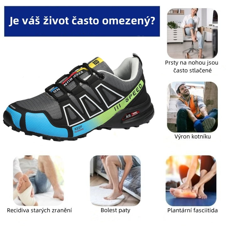 Ortopedická turistická obuv Slancks® | Ergonomicky navržená pro úlevu od bolesti zad, nohou a kloubů