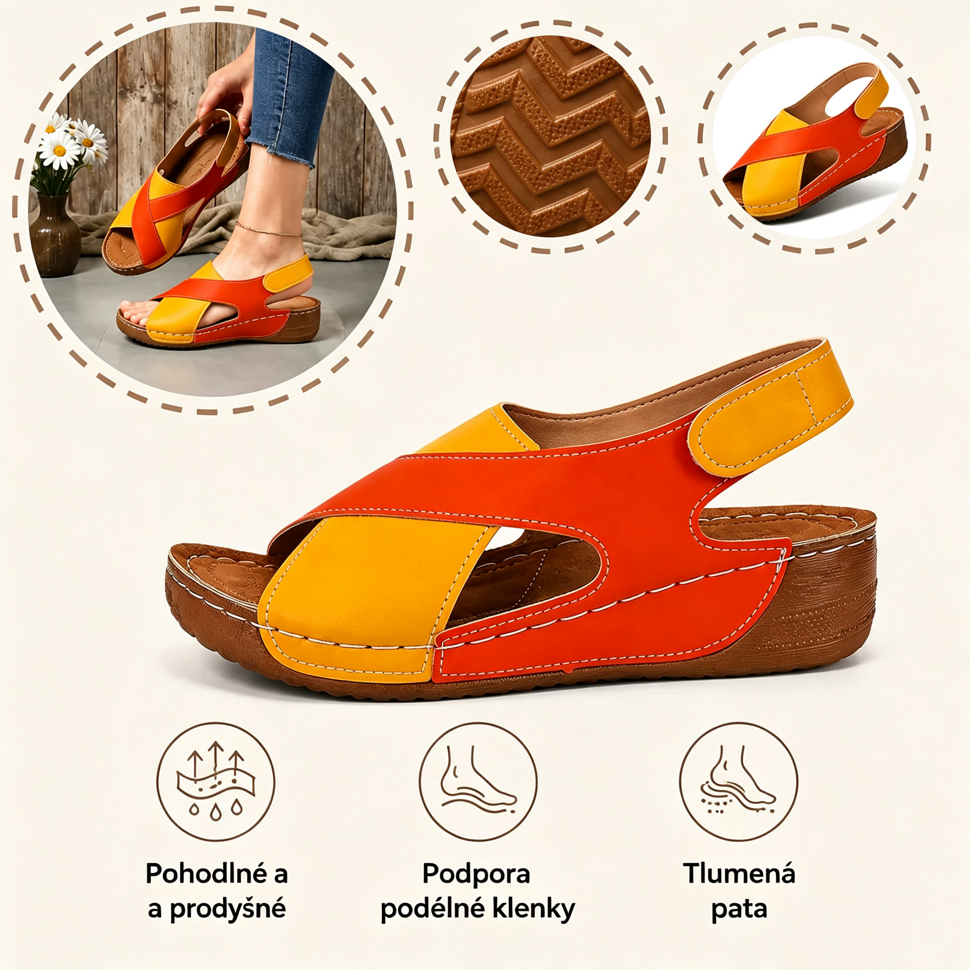 🎉50% sleva dnes - nenechte si to ujít! ⏰ Ergonomická ortopedická obuv s oporou klenby 👞 Snadno ulevuje od bolesti nohou