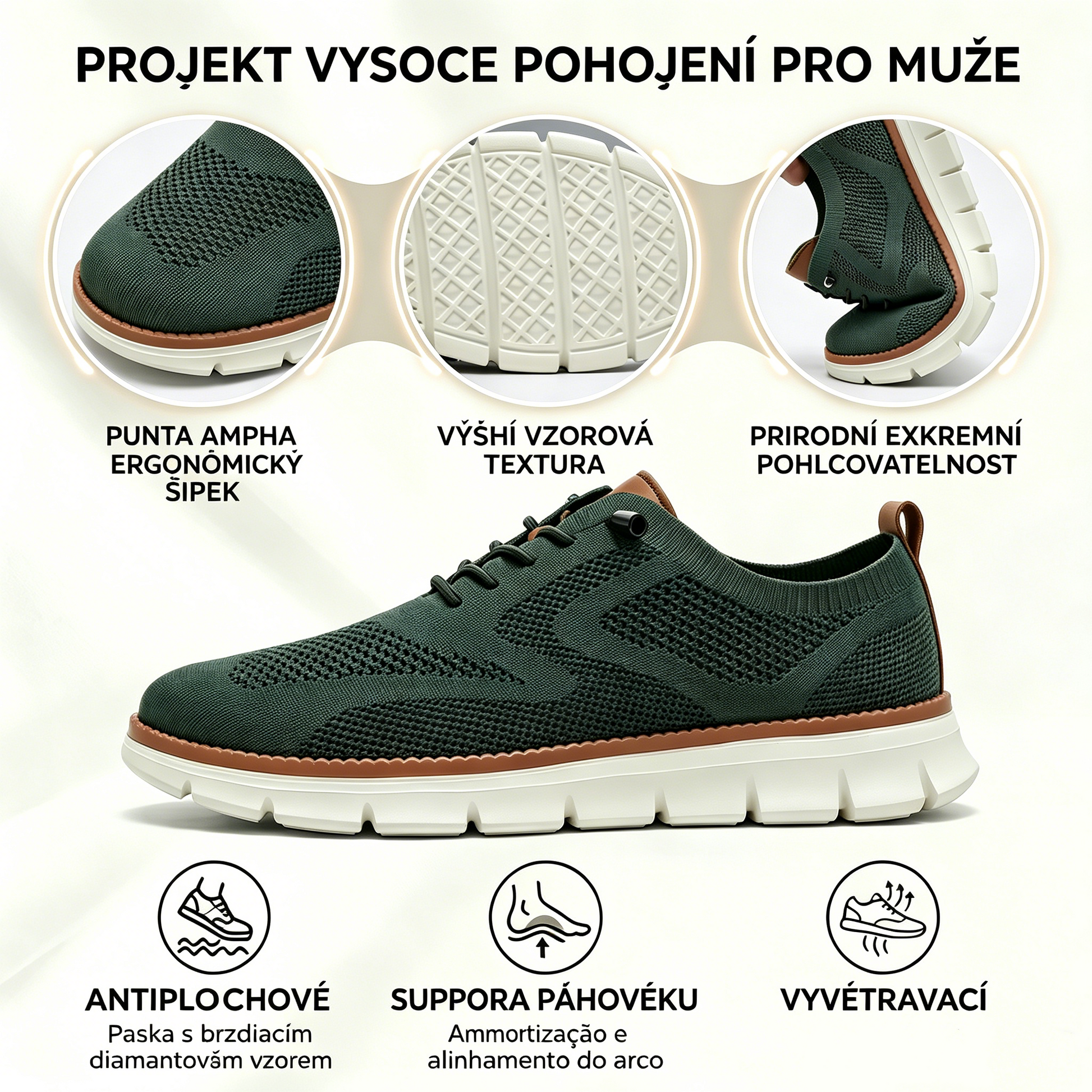 🔥 Dnešní speciální nabídka: sleva 50 %! ⏰ Prodyšné a protiskluzové mokasíny! S oporou klenby a polstrovanou mezipodešví se rozlučte s bolestí nohou.