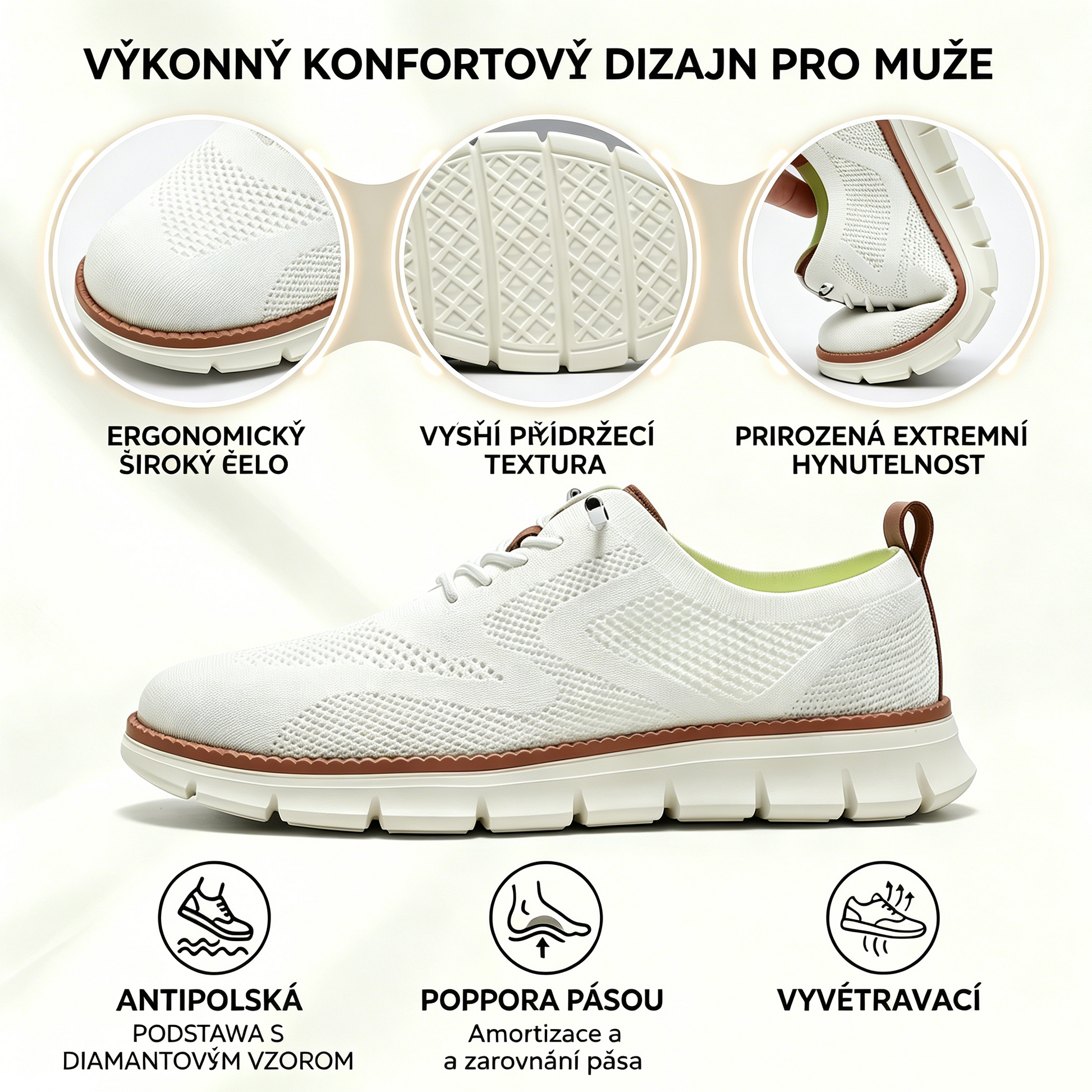🔥 Dnešní speciální nabídka: sleva 50 %! ⏰ Prodyšné a protiskluzové mokasíny! S oporou klenby a polstrovanou mezipodešví se rozlučte s bolestí nohou.