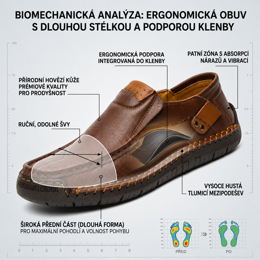 Prémiové kožené mokasíny - Pohodlí a styl - Ergonomický design s oporou klenby, voděodolné a protiskluzové. 🔥 Sleva 50 % po omezenou dobu!