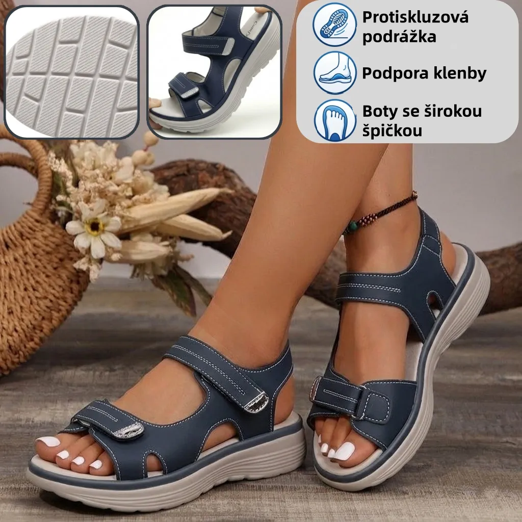 🎁Dnes za poloviční cenu - nenechte si to ujít| Ergonomicky tvarované ortopedické sandály - bezbolestná chůze👞Zajišťují pohodlnější chůzi