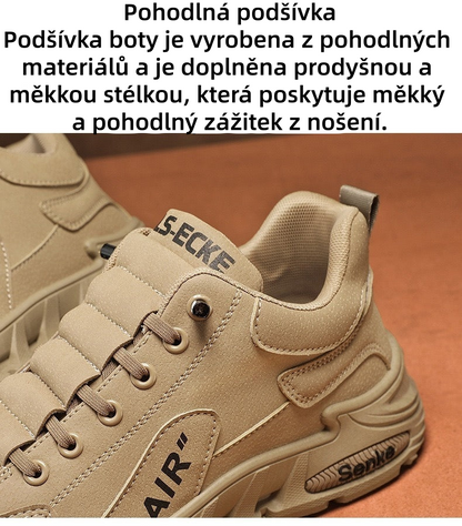 Ortopedická obuv Slancks® | Ergonomická turistická obuv - ✅️Korekce držení těla při chůzi - Voděodolná a protiskluzová 👞Vybraná italská kůže