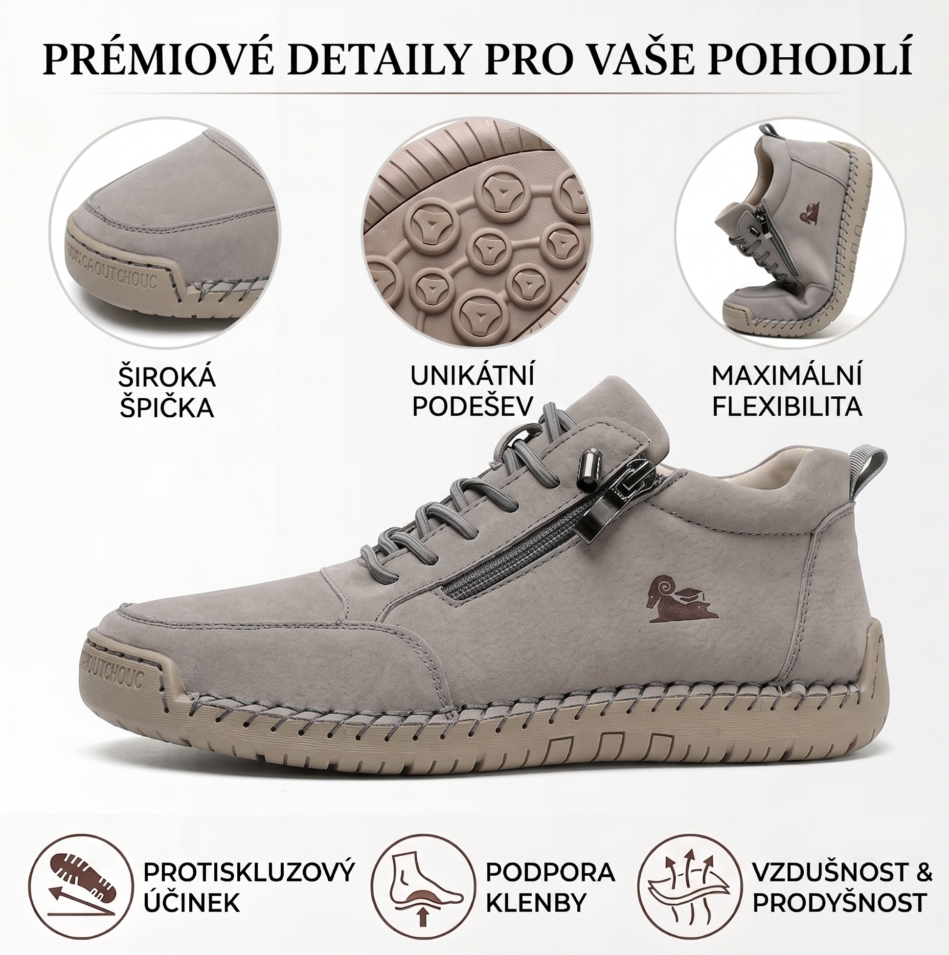 🔥 50% sleva – Nenechte si ji ujít| Vybraná obuv z telecí kůže – ortopedické boty – 👞 – odolné, protiskluzové a nepromokavé |podpora klenby, úleva od bolesti, unisex