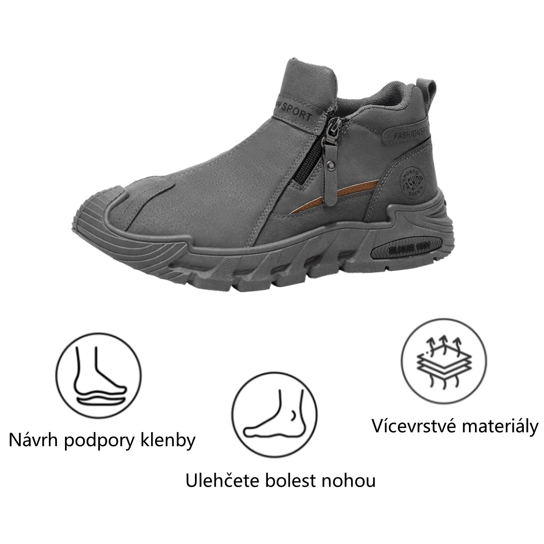🐂 Pánské boty z telecí kůže, vyrobené v Austrálii 👞 Ručně šité, snadné nazouvání a zouvání ✅ Podpora klenby, voděodolné a protiskluzové: pro pohodlnou chůzi