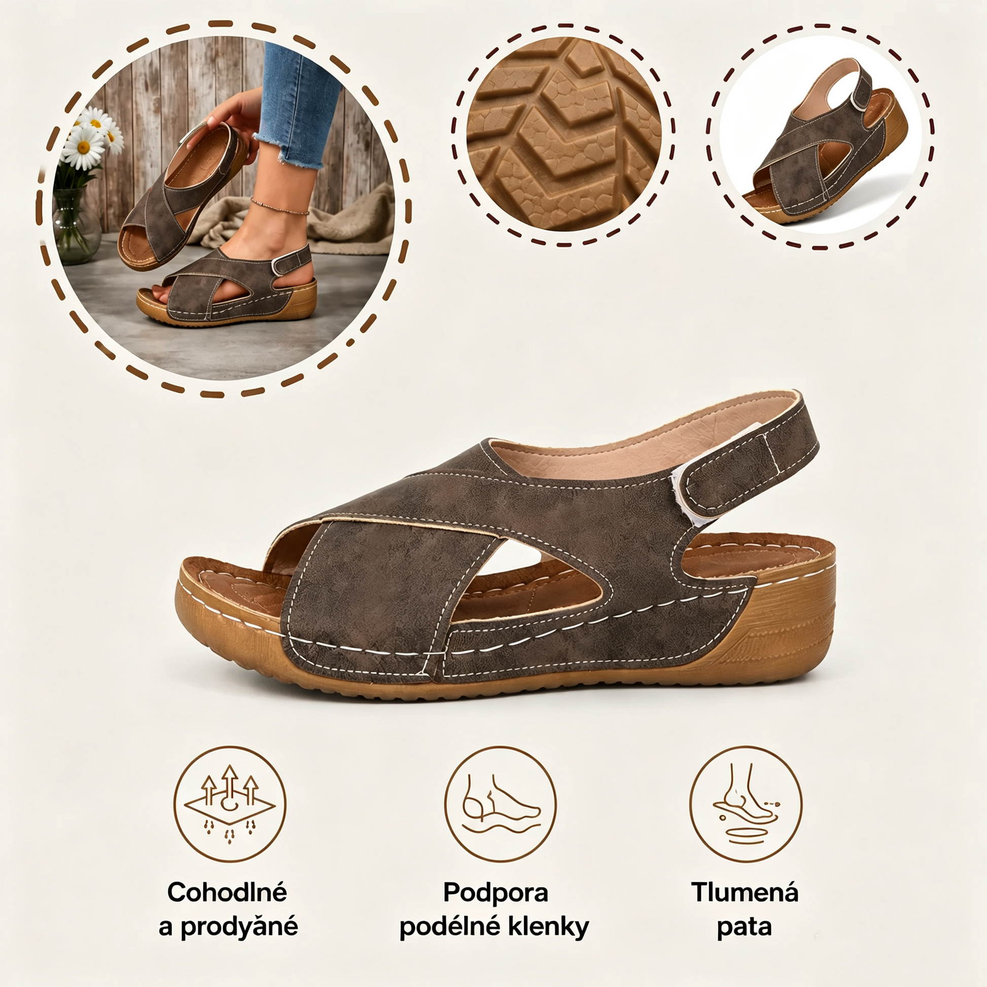 🎉50% sleva dnes - nenechte si to ujít! ⏰ Ergonomická ortopedická obuv s oporou klenby 👞 Snadno ulevuje od bolesti nohou