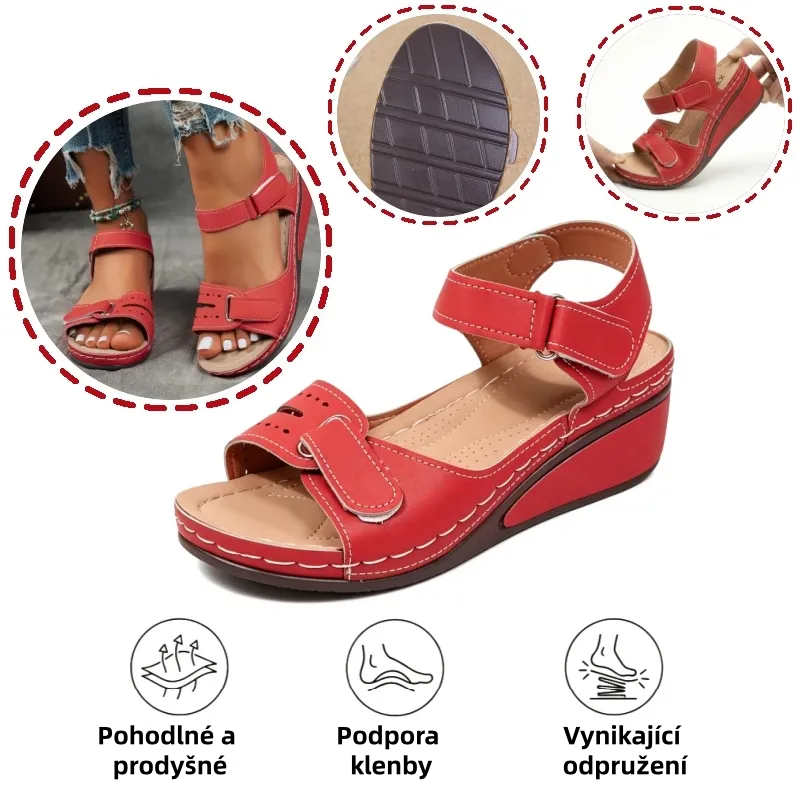 🎁Dnes za poloviční cenu - nenechte si to ujít| Ergonomicky tvarované ortopedické sandály - bezbolestná chůze👞Zajišťují pohodlnější chůzi