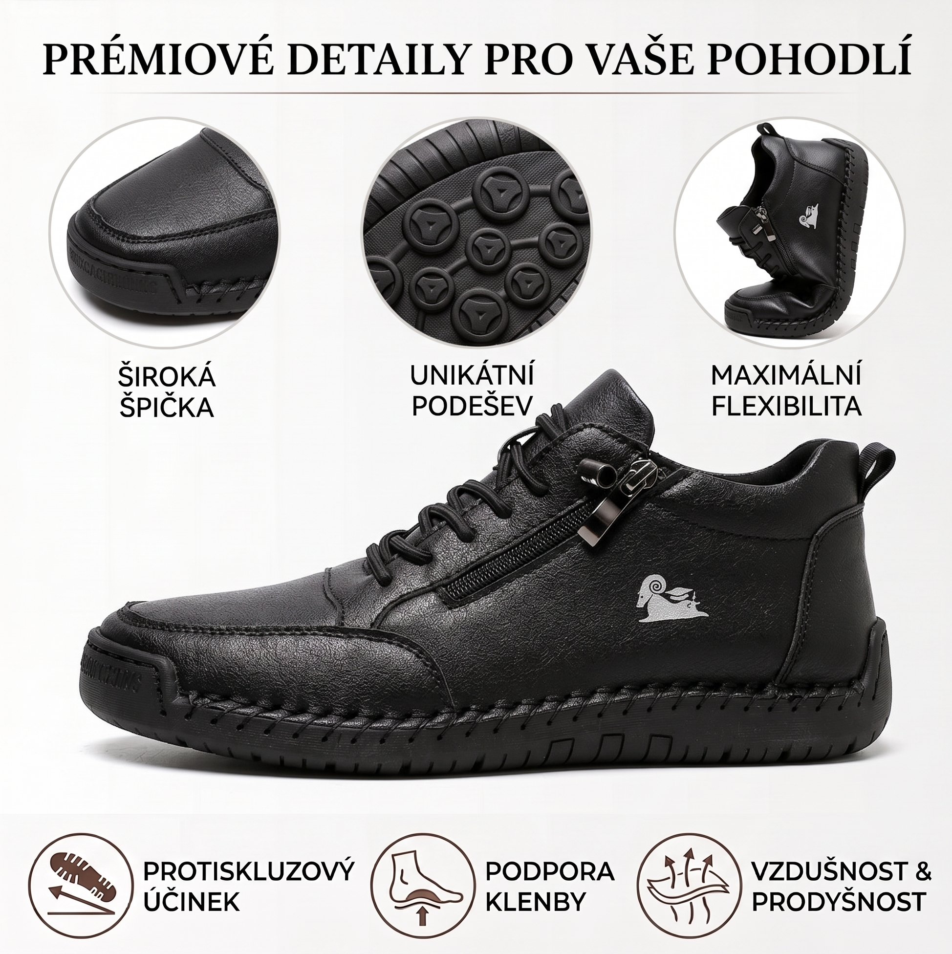 🔥 50% sleva – Nenechte si ji ujít| Vybraná obuv z telecí kůže – ortopedické boty – 👞 – odolné, protiskluzové a nepromokavé |podpora klenby, úleva od bolesti, unisex