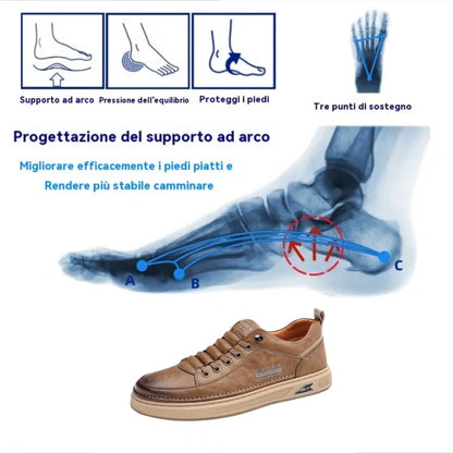 🐂 Scarpe da uomo in pelle di vitello prodotte in Australia 👞 Cucite a mano, facili da indossare e da togliere ✅ Supporto dell'arco plantare, sollievo dal dolore - camminare confortevole