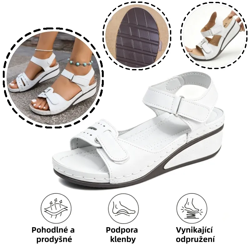 🎁Dnes za poloviční cenu - nenechte si to ujít| Ergonomicky tvarované ortopedické sandály - bezbolestná chůze👞Zajišťují pohodlnější chůzi
