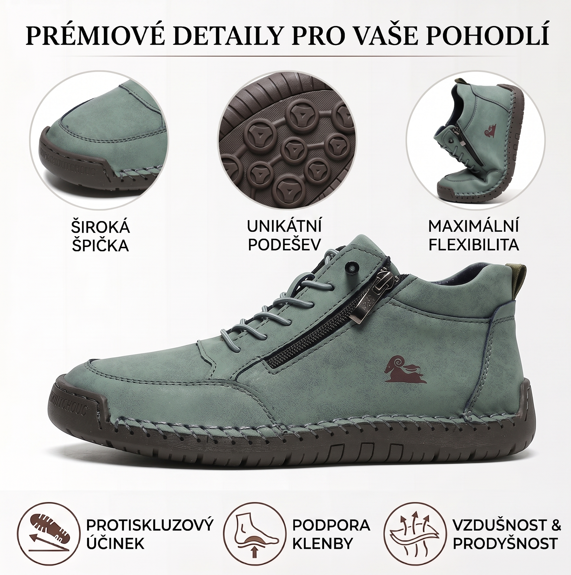 (🔥 50% sleva – Nenechte si ji ujít!) Vybraná obuv z telecí kůže – ortopedické boty – 👞 – odolné, protiskluzové a nepromokavé (podpora klenby, úleva od bolesti, unisex)