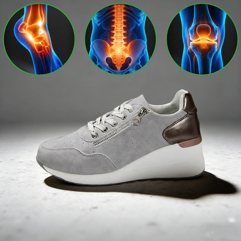 Dámská volnočasová obuv Slancks® | Pohodlné tenisky – Ergonomicky tvarovaná lékařská ortopedická obuv s oporou klenby pro účinnou úlevu od bolesti nohou.