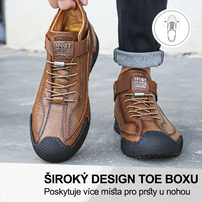 🔥50% sleva dnes – Získejte ji hned teď! | Prémiová módní kožená obuv | Ergonomický design | Ortopedická a proti bolesti