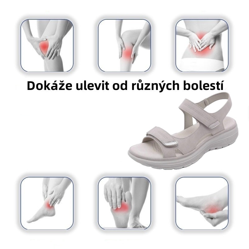 🎁Dnes za poloviční cenu - nenechte si to ujít| Ergonomicky tvarované ortopedické sandály - bezbolestná chůze👞Zajišťují pohodlnější chůzi