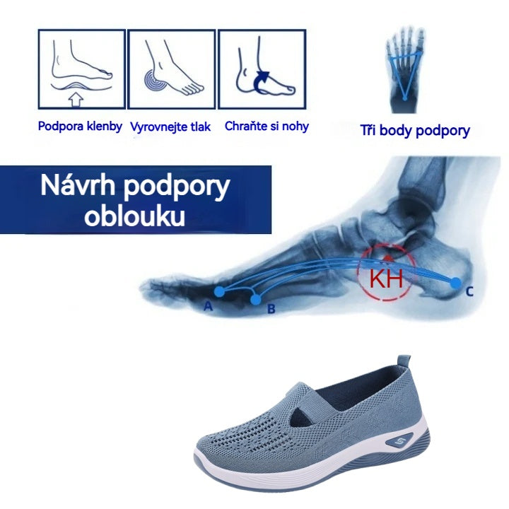 ⏰ 70% sleva 👟 Ergonomická letní ortopedická obuv | Prodyšná a lehká ✅ Ulevuje od bolesti nohou | Snadné nazouvání a zouvání