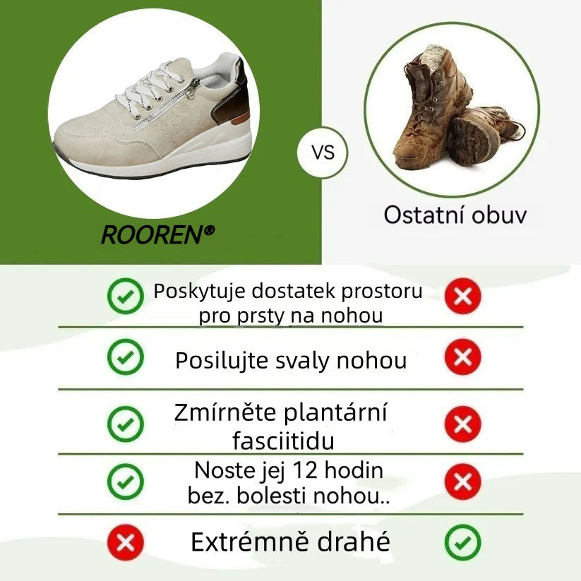 Dámská volnočasová obuv Slancks® | Pohodlné tenisky – Ergonomicky tvarovaná lékařská ortopedická obuv s oporou klenby pro účinnou úlevu od bolesti nohou.